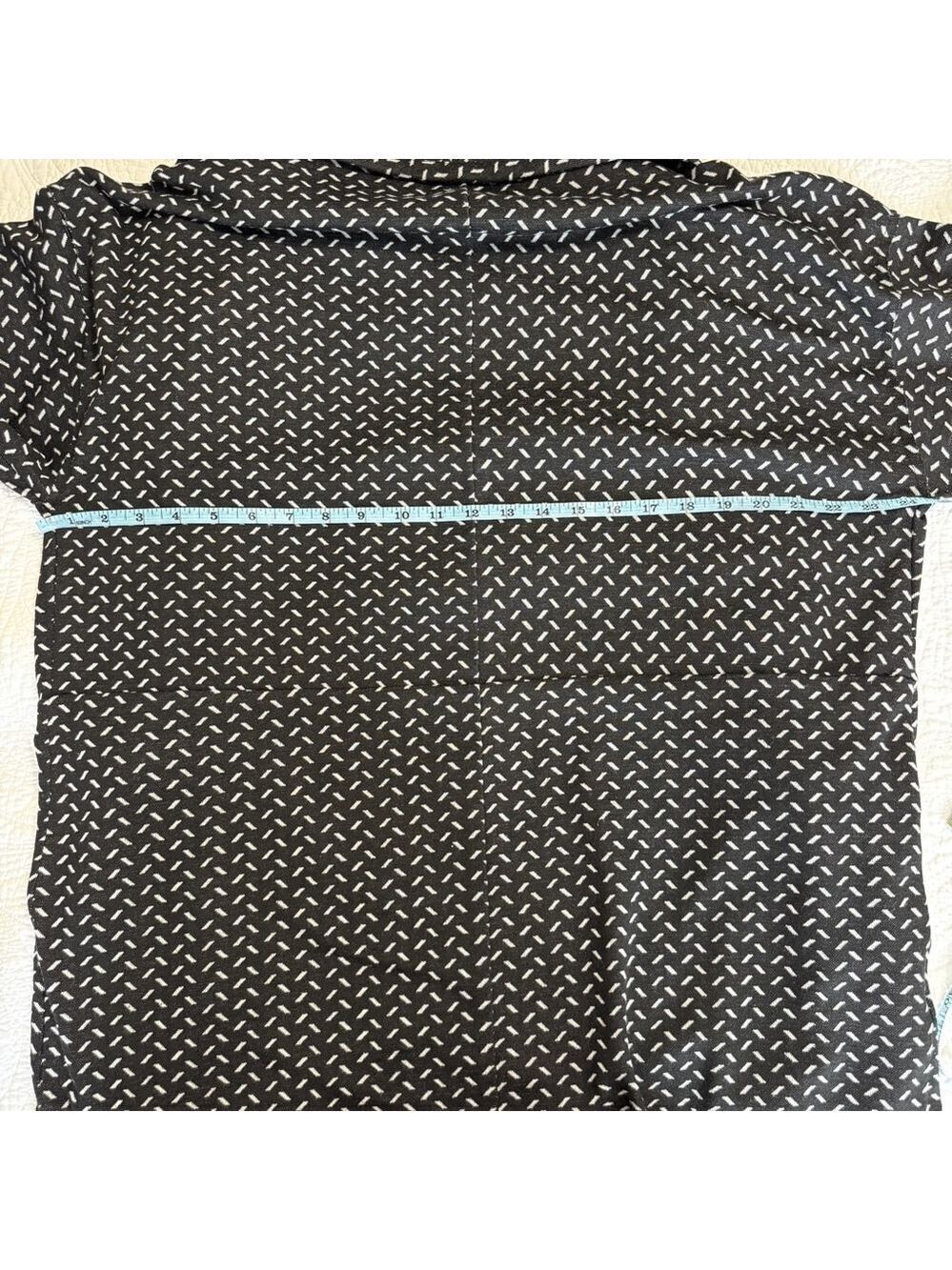 BCBGeneration Black & White Patterned Open Front Cardigan Women's Large BCBG - Picture 9 of 12